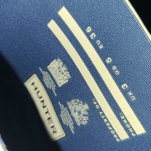 Hunter Navy and Cream Floral Boots - Picture 7 of 7